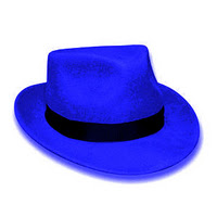 Blue hat