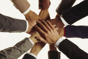 People holding hands