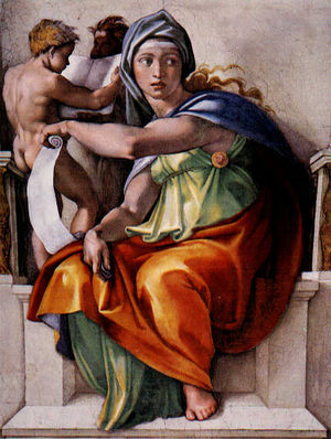 Picture of the Delphic oracle.